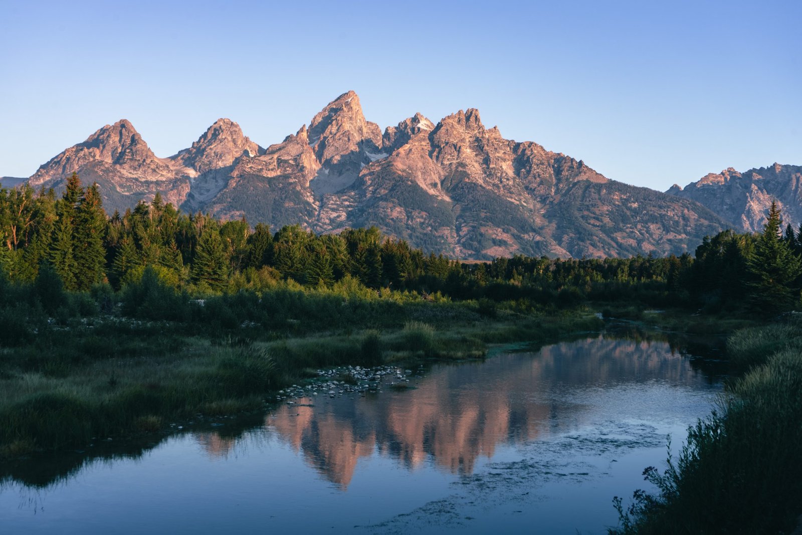 Beautiful landscape in Grand Teton National Park, Wyoming, United States.